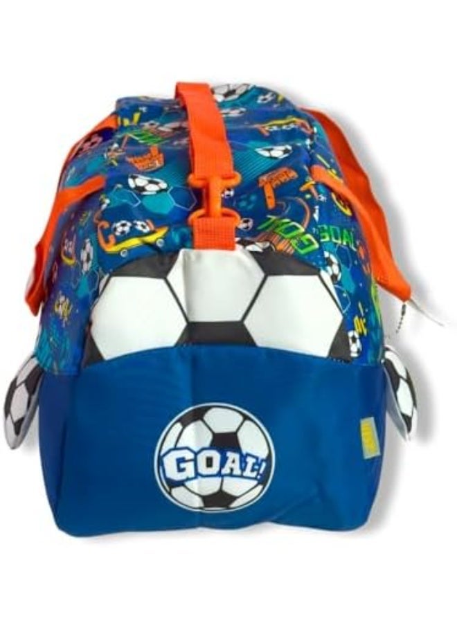 Glitters Kids Sports Duffle Bag with Football Design – Lightweight Gym & Travel Bag for Boys, Spacious Compartment with Zipper Pockets, Shoulder Strap & Carry Handles, Ideal for School, Sports & Weekend Trips - Image 5